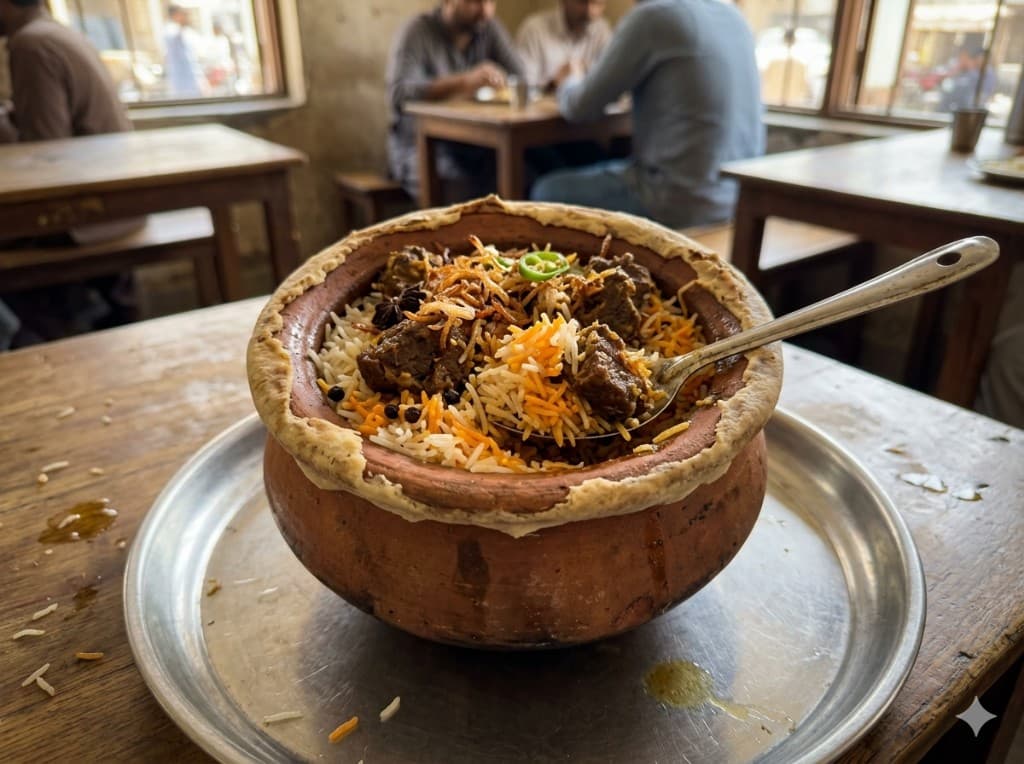 Beef Matka Biryani in clay pot – Bin Qasim Kitchen Islamabad