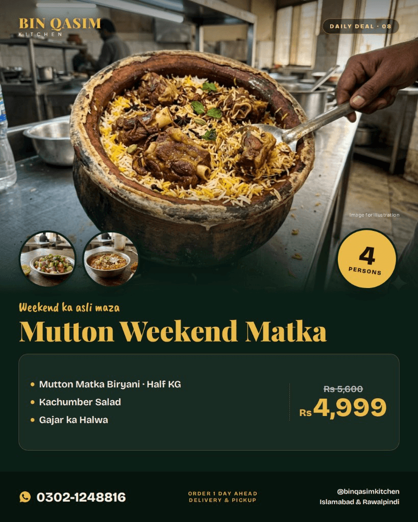 Mutton Weekend Matka in clay pot – Bin Qasim Kitchen Islamabad