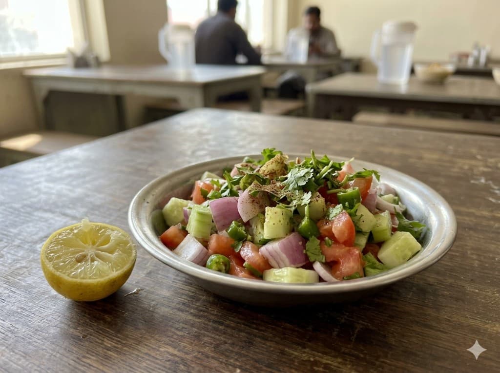 Kachumber Salad in clay pot – Bin Qasim Kitchen Islamabad
