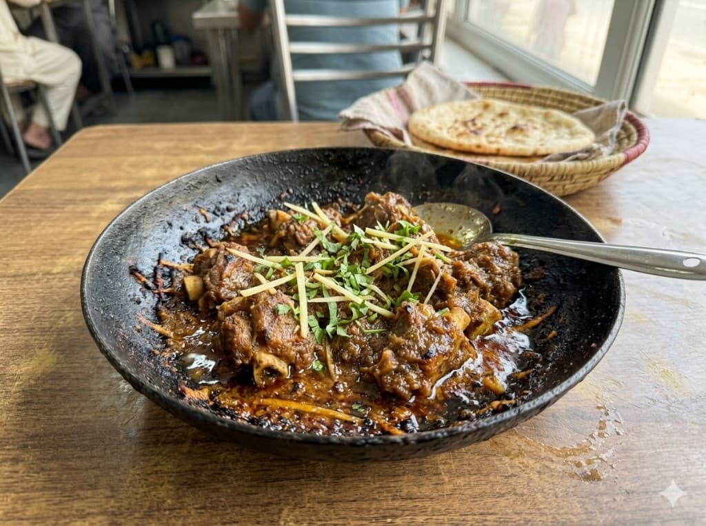 Mutton Bhuna in clay pot – Bin Qasim Kitchen Islamabad