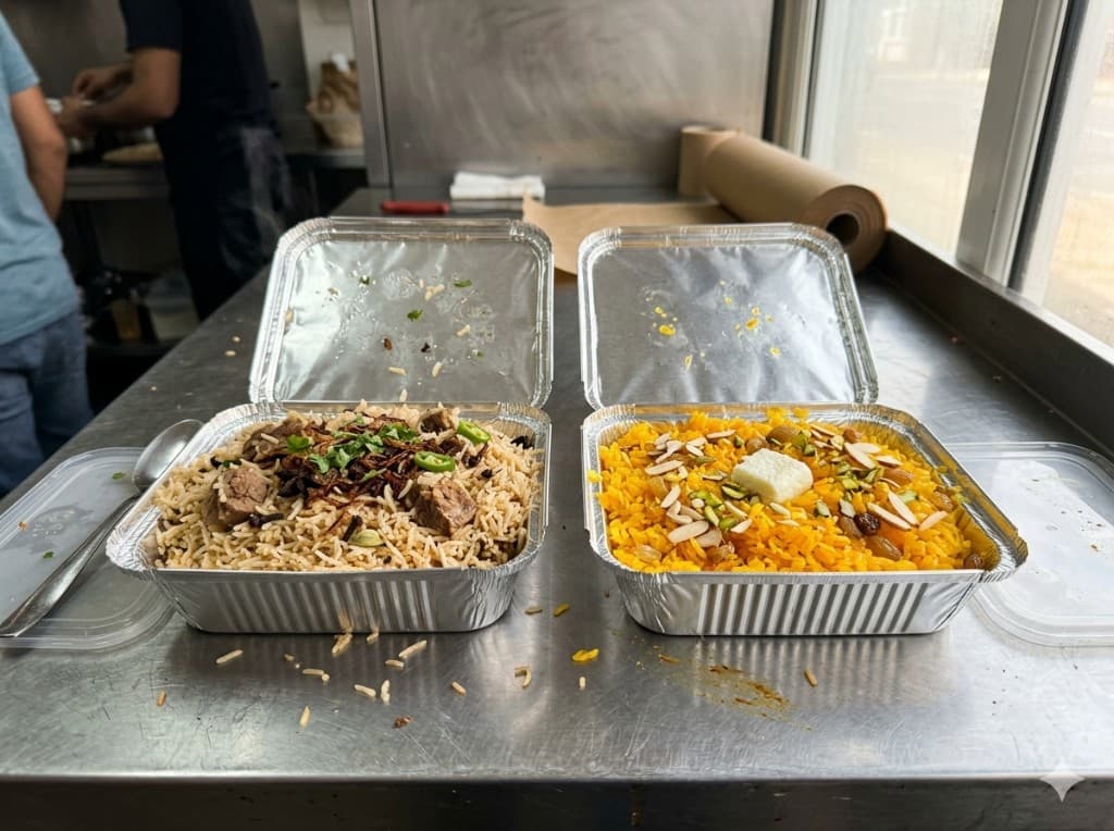 Wednesday Lunch: Beef Pulao + Zarda in clay pot – Bin Qasim Kitchen Islamabad